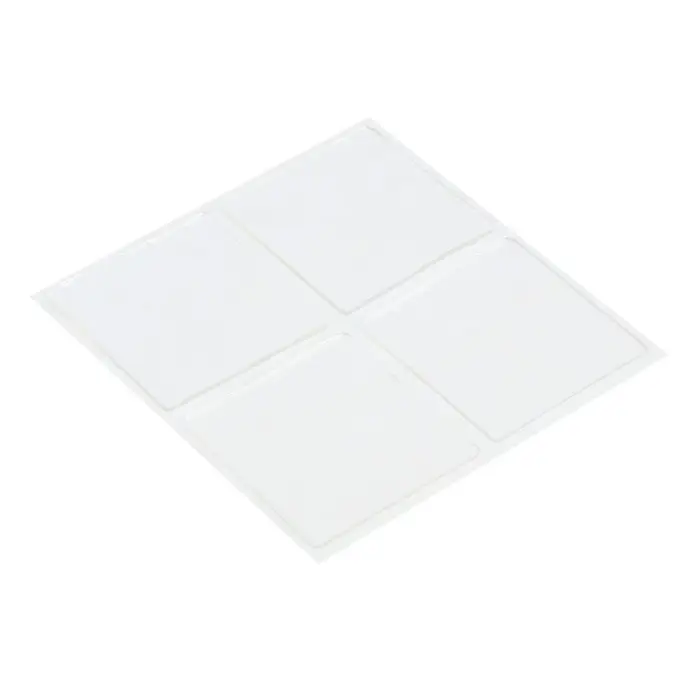 Двусторонние самоклеящиеся держатели ТУНДРА, 33.5×33.5 мм, прозрачные, 4 шт.