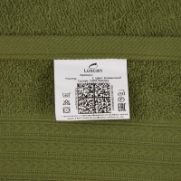 Набор полотенец махровых Luscan/бордюр 400г/м2, 50х90 оливков, 10шт/уп