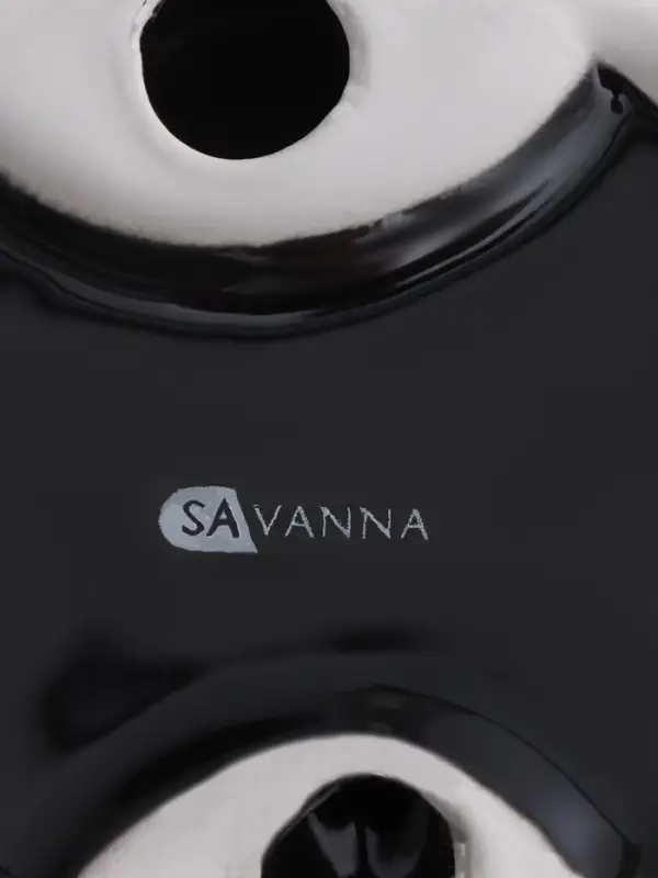 Набор аксессуаров для ванной комнаты SAVANNA Monro, 4 предмета, мыльница, дозатор для мыла 450 мл, стакан, баночка, чёрный