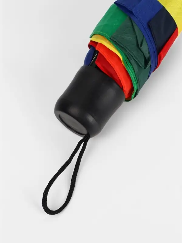 Зонт механический &laquo;Радуга&raquo;, 3 сложения, 8 спиц, R=48/55 см, d=96 см, разноцветный