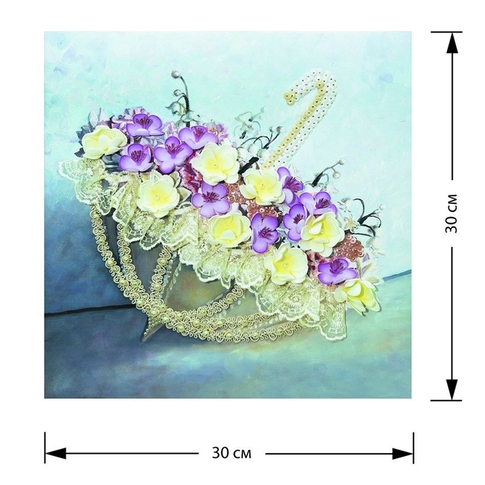 Мозаика из пайеток на холсте «Романтика дождя» Мозаика из пайеток на холсте «Романтика дождя»