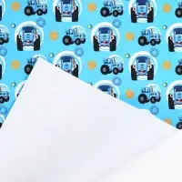 Упаковочная бумага, 70х100 см, Синий трактор Упаковочная бумага, 70х100 см, Синий трактор