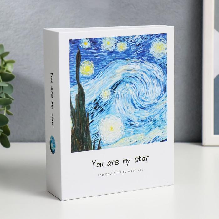 Фотоальбом на 100 фото 10х15 см Фотоальбом на 100 фото 10х15 см "Звёздная ночь" 17,9х14,1х5 см