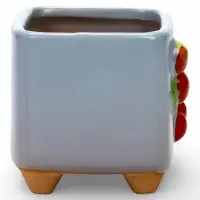 Декоративный горшок для цветов &laquo;Вишни&raquo;, 9&times;7&times;8 см, керамический, Greengo