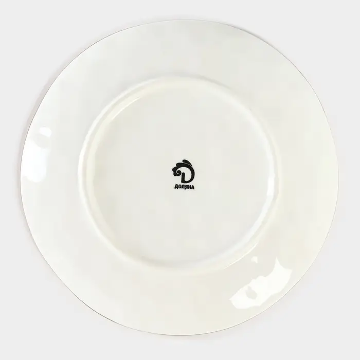 Тарелка Доляна &laquo;Космос&raquo;, d=18.5 см, фарфор, белая, синяя