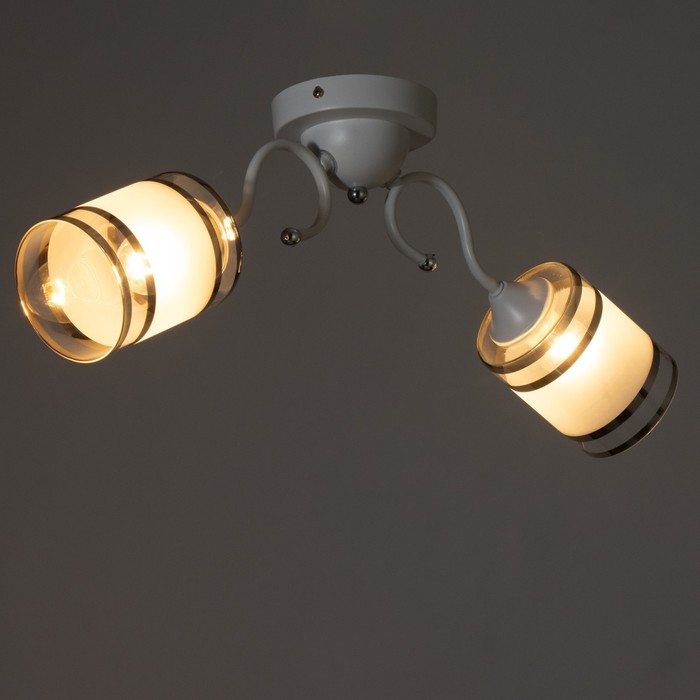 Люстра Люстра " Эмма" 2хЕ27 40Вт белый 51х12х25см BayerLux