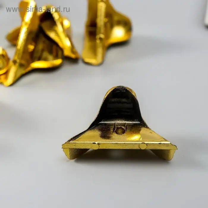 Уголок (ножка) для шкатулки пластик &laquo;Рептилия&raquo;, под золото, набор 8 шт., 2&times;1.8 см