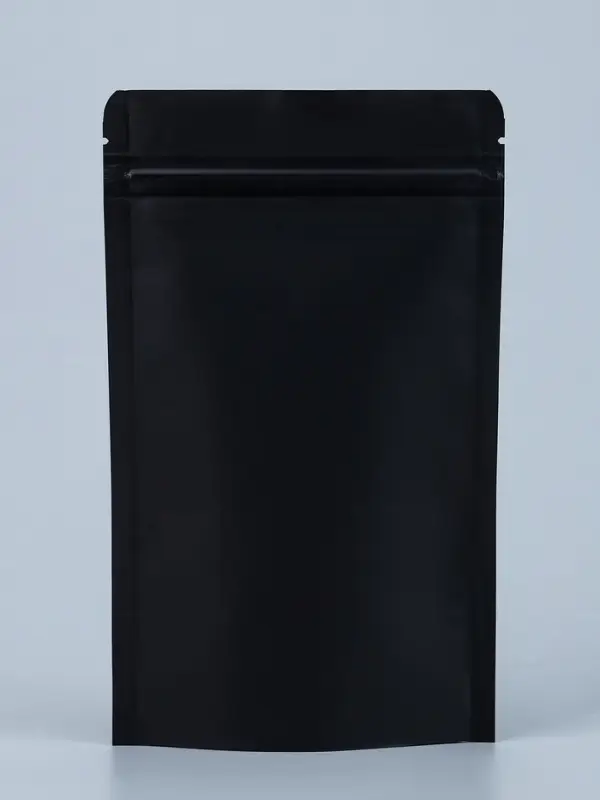 Пакет Zip-lock Крафт с прямоугольным окном, черный,12&times;20&times;4 см