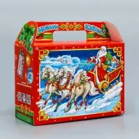 Подарочная новогодняя коробка «Чудеса» , Чемодан 23×10.5×16.5 см