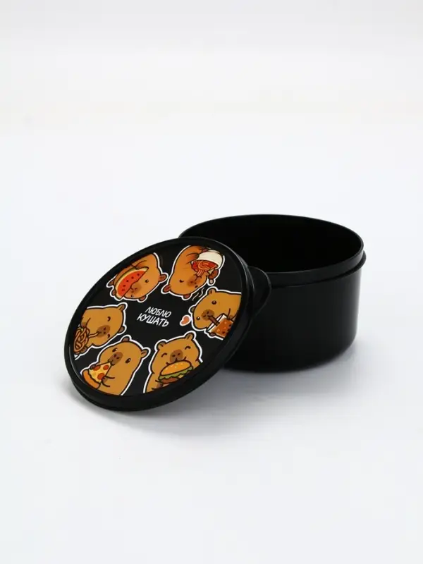 Ланч-бокс круглый «Люблю кушать», 500 мл Ланч-бокс круглый «Люблю кушать», 500 мл