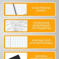 Предметная тетрадь по биологии Hatber &laquo;Приключения кота Пирожка&raquo;, 48 листов, в клетку, со справочным материалом, обложка из мелованной бумаги