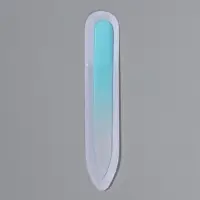 Пилка стеклянная для ногтей, 9 см, в чехле, МИКС