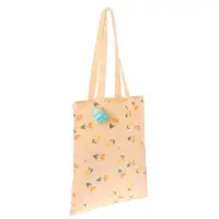 VETTA Сумка двухсторонняя с рисунком цветов и листьев, 34х40 см