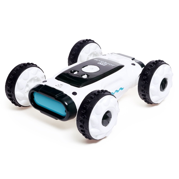 Машинка перевертыш «Техно», радиоуправляемая, дрифт, аккумулятор, на пульте управления, цвет белый Машинка перевертыш «Техно», радиоуправляемая, дрифт, аккумулятор, на пульте управления, цвет белый