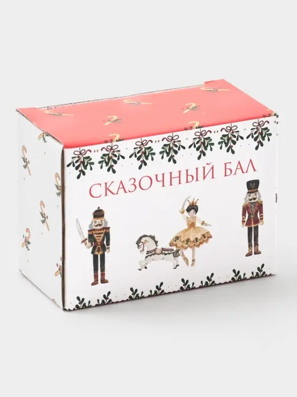 Набор для специй новогодний Доляна «Щелкунчик», 2 предмета: солонка, перечница 50 мл, 4.5×6.5, доломит, белый Набор для специй новогодний Доляна «Щелкунчик», 2 предмета: солонка, перечница 50 мл, 4.5×6.5, доломит, белый