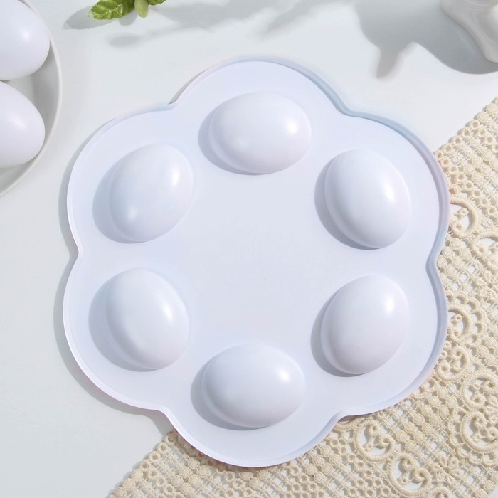 Пасхальная подставка на 6 яиц «Мрамор» на пасху, 21,5 х 19.9 см. Пасхальная подставка на 6 яиц «Мрамор» на пасху, 21,5 х 19.9 см.