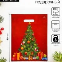 Пакет подарочный новогодний &laquo;Главная красавица&raquo;, полиэтиленовый с вырубной ручкой, 40&times;31 см