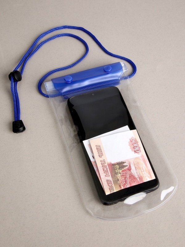 Чехол туристический, водонепроницаемый, набор - 2 шт, 21 х 12 см, синий