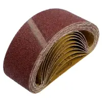 Лента абразивная бесконечная ТУНДРА, на тканевой основе, 75&times;533 мм, Р40, 10 шт.