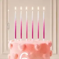 Свечи для торта Make a wish, 6 шт., 13&times;0.5 см