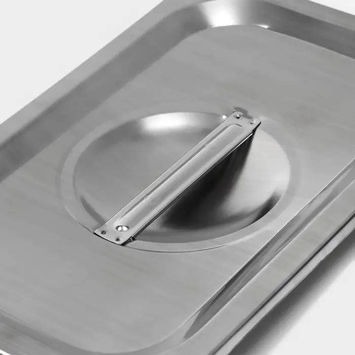 Крышка к гастроёмкости GN 1/4 Hanna Kn&ouml;vell, 26.5&times;16.5 см толщина 0.6 мм, нержавеющая сталь