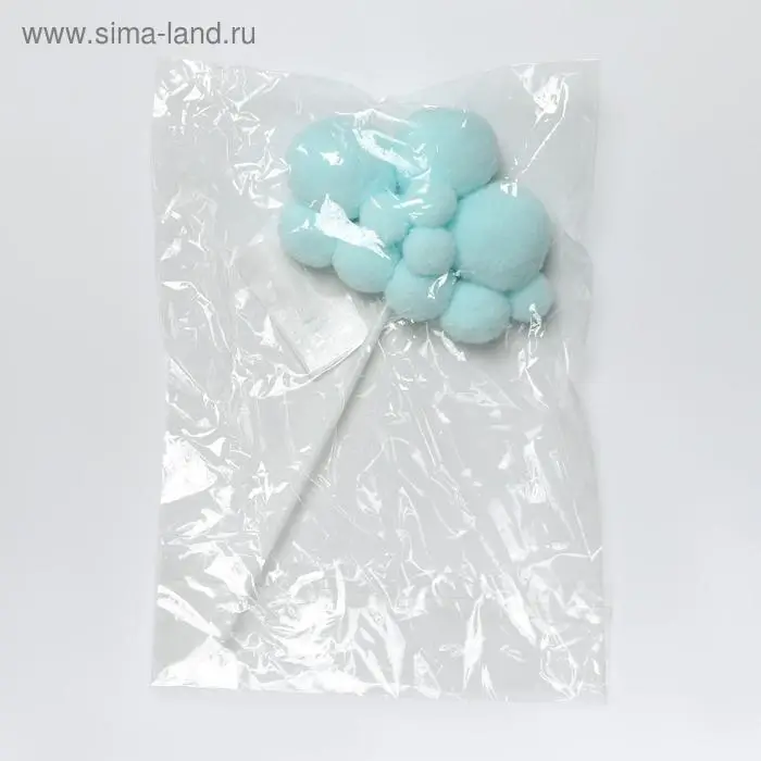 Топпер для торта «Облачко», 17×9 см, цвет МИКС