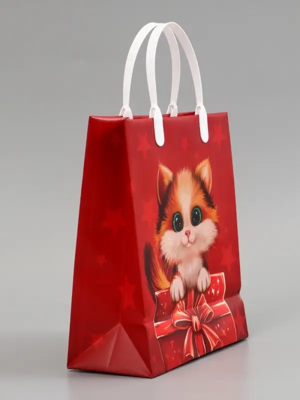 Пакет "Котенок", мягкий пластик, 23 x 27 см, 150 мкм