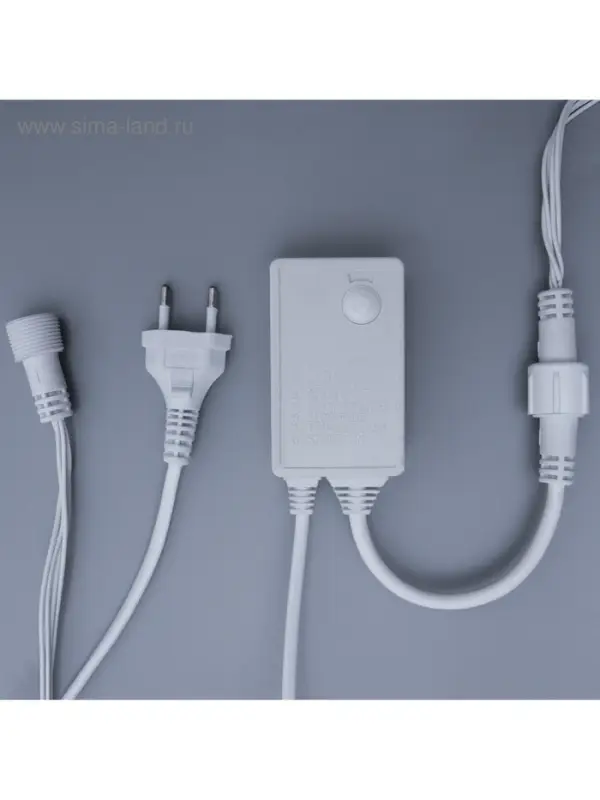 Гирлянда &laquo;Водопад&raquo; 2&times;1.5 м, IP44, УМС, прозрачная нить, 400 LED, свечение белое, 8 режимов, 220 В