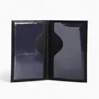 Обложка для паспорта, искусственная кожа, с гербом 3D, чёрная