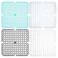 Коврик в раковину противоскользящий тм VETTA Кругляш, 27,5х27,5см, ПВХ, 4 цвета