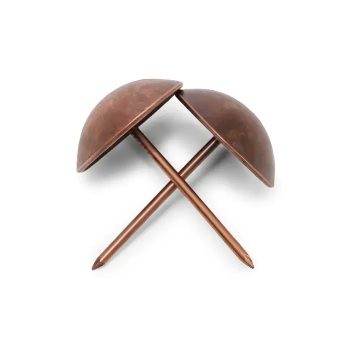 Гвозди ТУНДРА, декоративные, обивочные, 25&times;39 мм, медь, 100 шт.