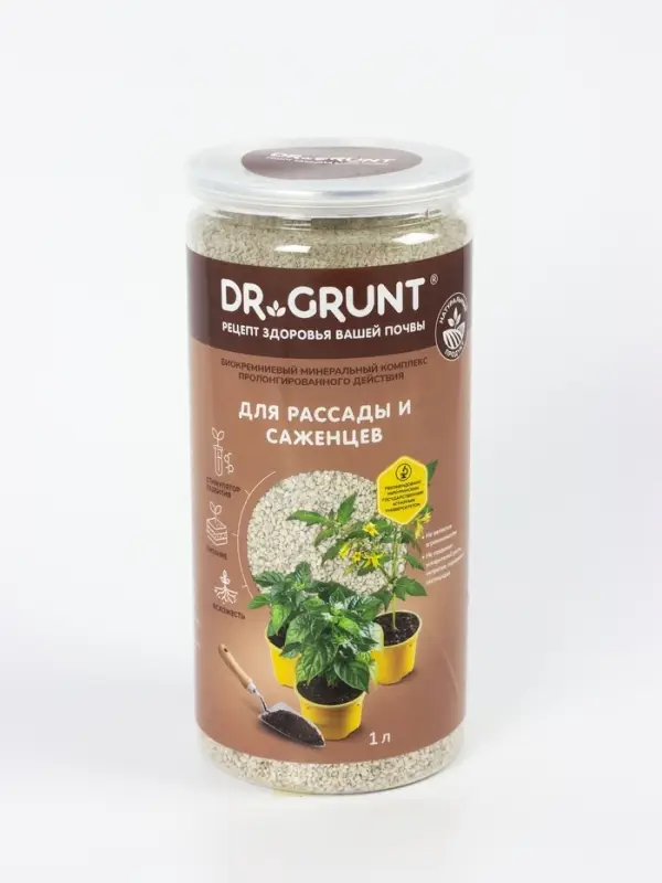 Удобрение минеральное для рассады и саженцев, Dr.Grunt, 700 г Удобрение минеральное для рассады и саженцев, Dr.Grunt, 700 г