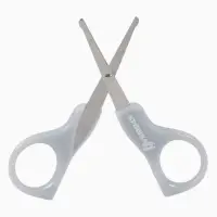 Ножницы детские маникюрные, закругленные кончики, Крошка Я, цвет серый