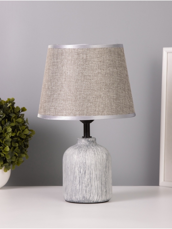 Лампа настольная Лампа настольная "Никс" 1х40Вт Е27 серый 20х20х30см МОДЕЛЬ: