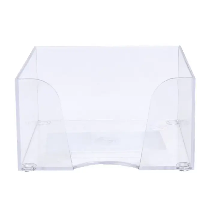 Подставка для бумажного блока 90 х 90 х 50 мм "Доступный офис" Calligrata, прозрачная