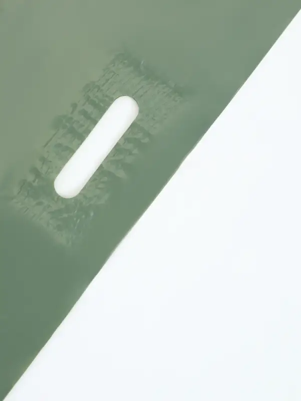 Пакет полиэтиленовый с вырубной ручкой, хаки 40х50 см, 60 мкм