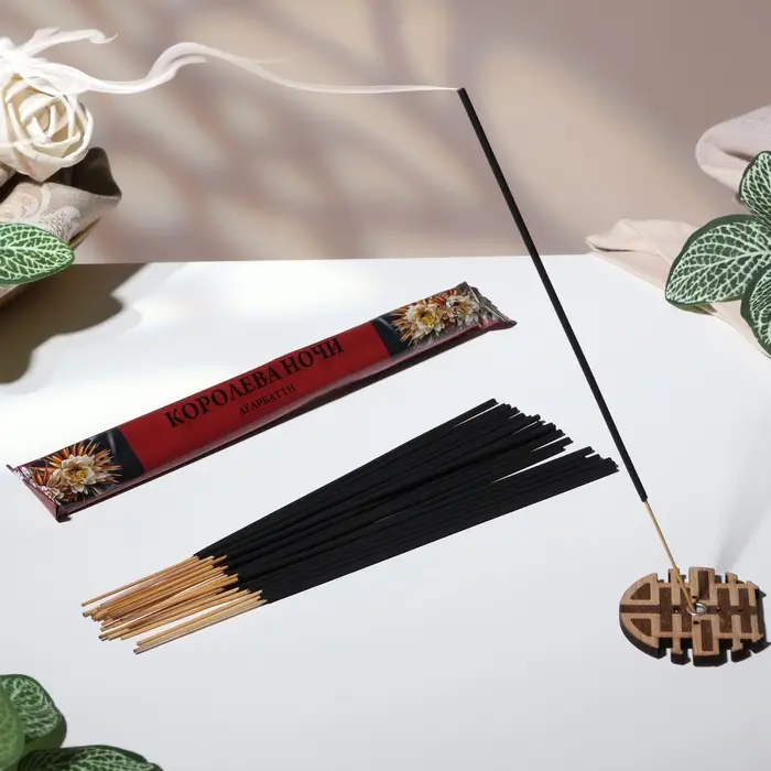 Благовония Благовония "Агарбатти Королева ночи", 8 палочек в мягкой упаковке
