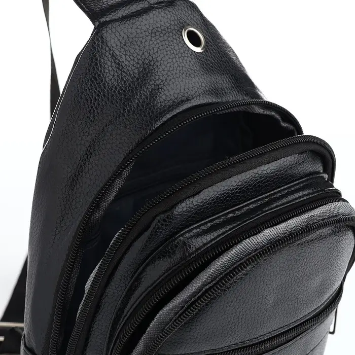 Сумка-слинг мужская, чёрная