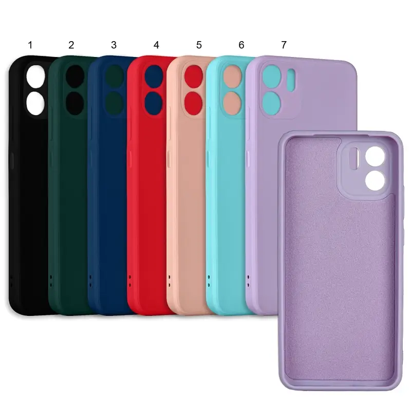 Чехол Xiaomi Redmi A2 цветной силикон