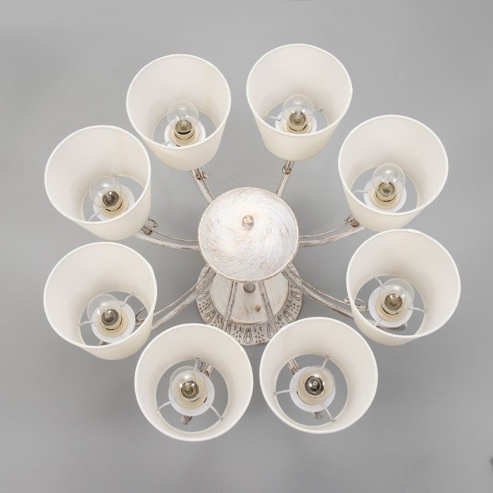 Люстра 2150/8 E14 40Вт белый с золотой патиной 79х79х35 см BayerLux