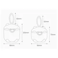 Контейнер для детского питания Мишка 1, 250 мл, розовый