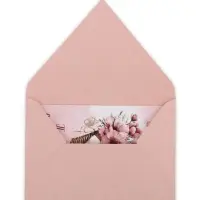 Конверт для денег с открыткой и наклейкой &laquo;Нежные цветы&raquo;, тиснение, акварельный картон, 16 х 11 см