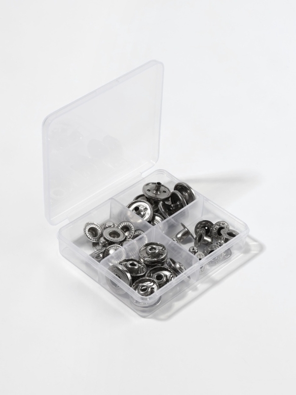 Кнопки S-образные d15мм (наб 10шт цена за наб) нерж сталь чёрный никель TR Кнопки S-образные d15мм (наб 10шт цена за наб) нерж сталь чёрный никель TR