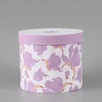 Набор шляпных коробок 5 в 1 &laquo;Нежные лилии&raquo;, 13 &times; 14 ‒ 19.5 &times; 22 см