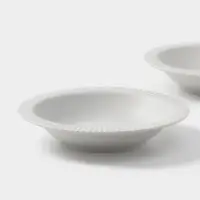 Тарелки Magistro Jarwah Lausanne, 550 мл, 21.3&times;4 см, глубокие, набор 2 шт., фарфор, серые
