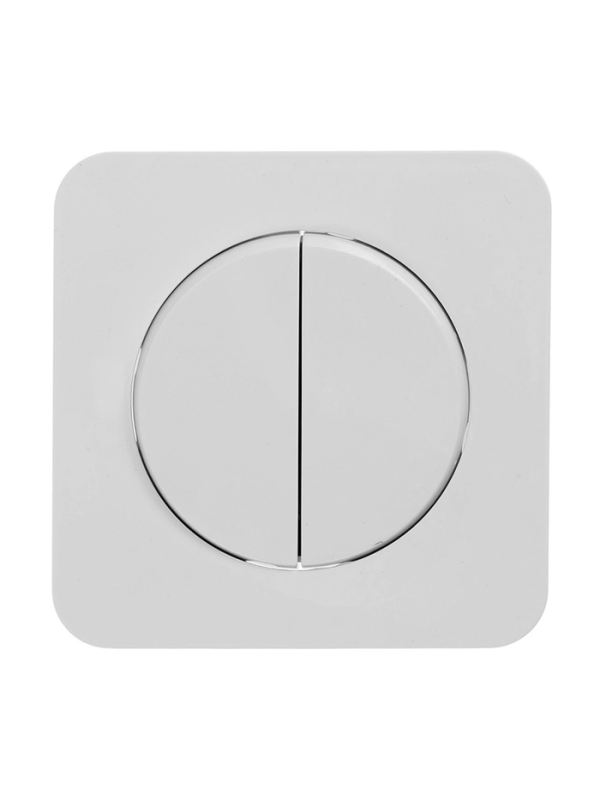 Выключатель, серия "Circular", 10 А, 2 кл., скрытый, белый