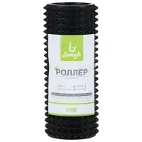 Ролик массажный Sangh, 33&times;12 см, цвет чёрный