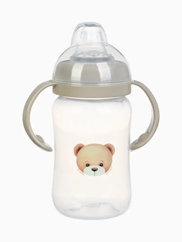 Поильник - непроливайка «Baby Bear» с силиконовым носиком, 270 мл., цвет бежевый Mum&Baby Поильник - непроливайка «Baby Bear» с силиконовым носиком, 270 мл., цвет бежевый Mum&Baby