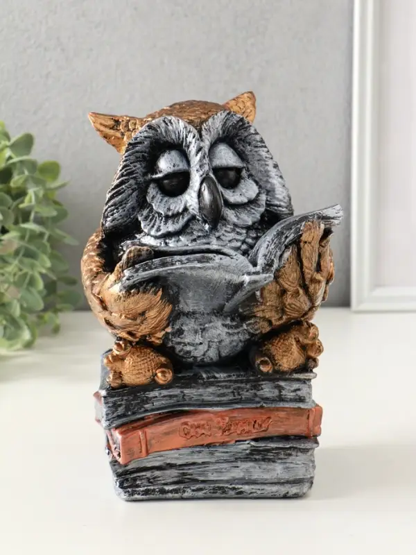 Копилка Копилка "Сова с книгой" 25х18 см, бронза с серебром