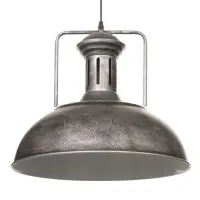 Светильник подвесной BayerLux William, 1&times;40 Вт, Е27, чёрно-серебристый, 40&times;40&times;35-100 см